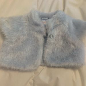 Janie and Jack powder blue pink shrug